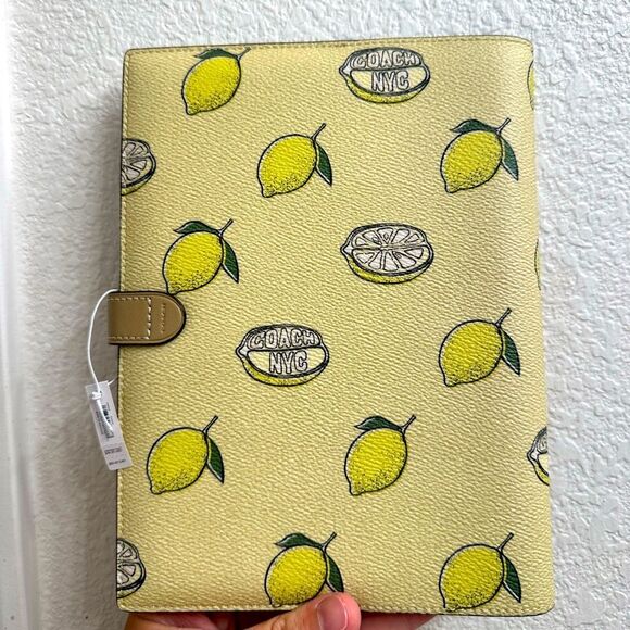 Coach Notebook With Lemon Print - Picture 2 of 4